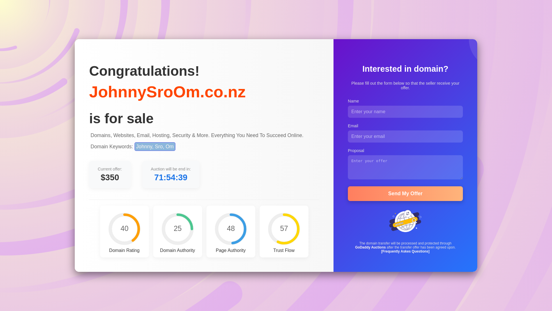 website screenshot of https://johnnysroom.co.nz/