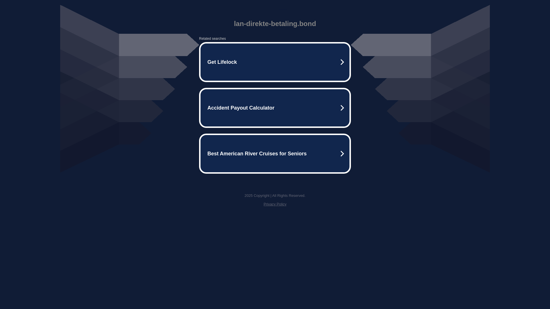 website screenshot of https://lan-direkte-betaling.bond/