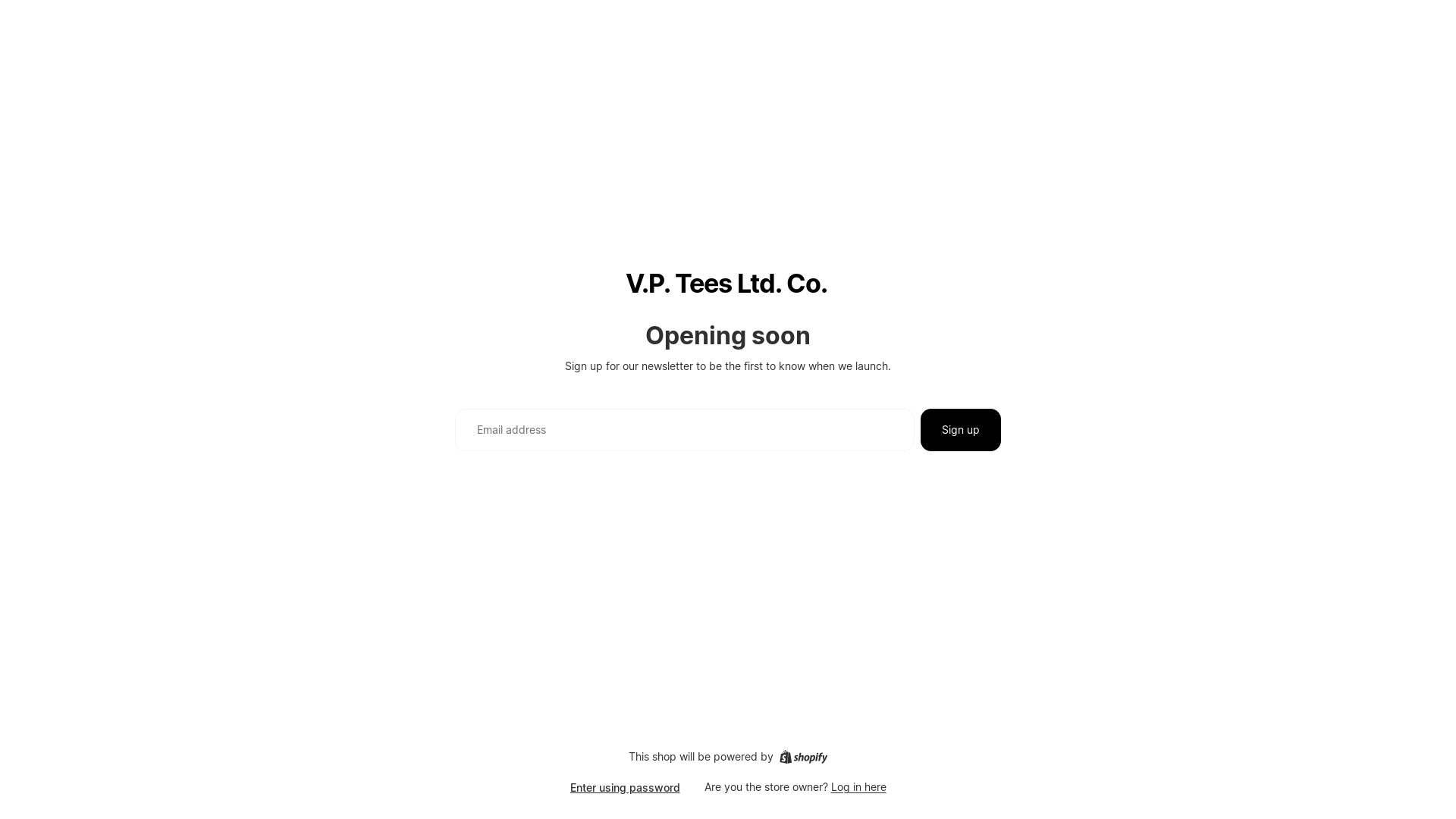 website screenshot of https://vpteesltdco.com/