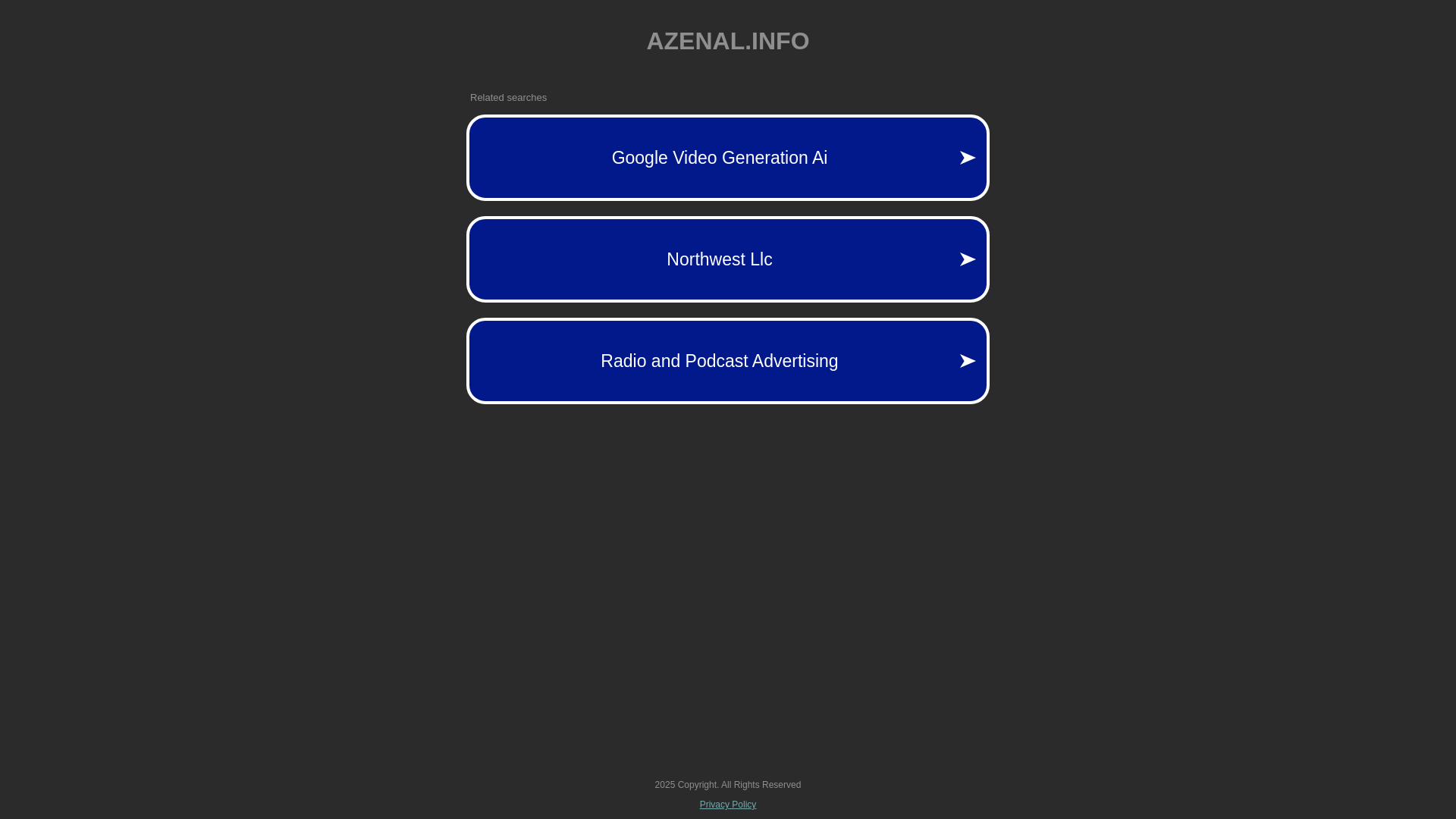 website screenshot of https://azenal.info/
