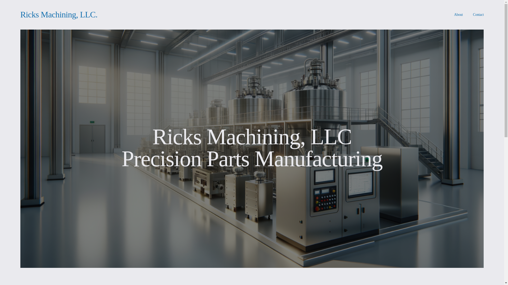website screenshot of https://ricksmachining.net/