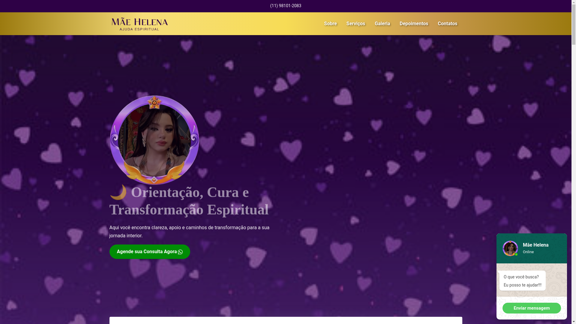 website screenshot of https://helenasensitiva.com.br/
