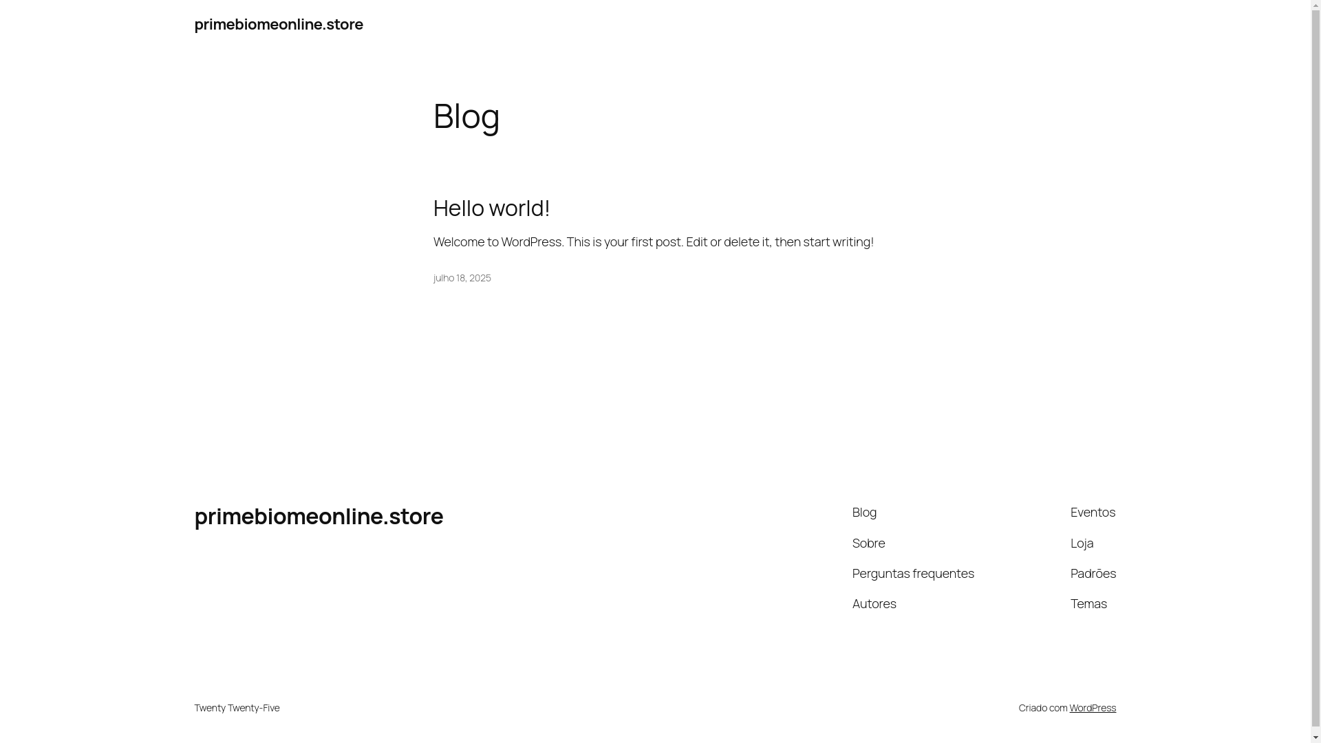 website screenshot of https://primebiomeonline.store/