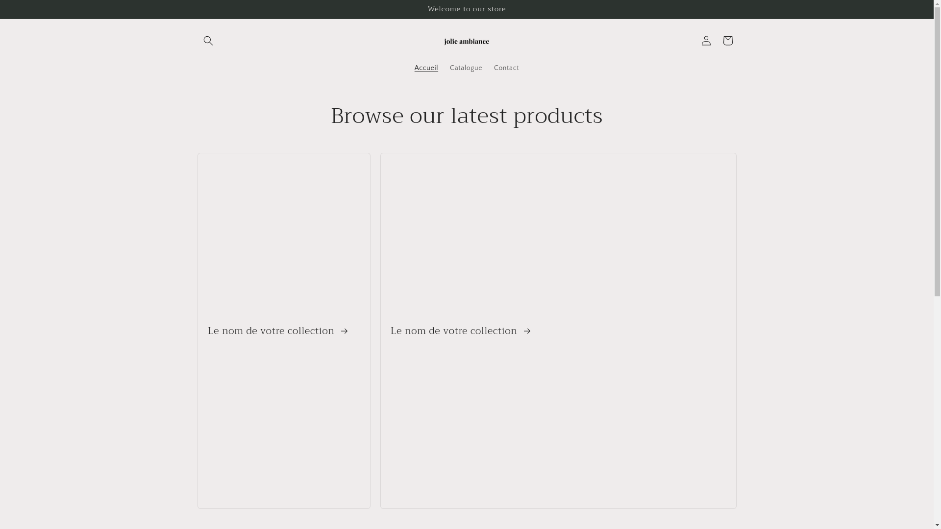 website screenshot of https://jolieambiance.store/