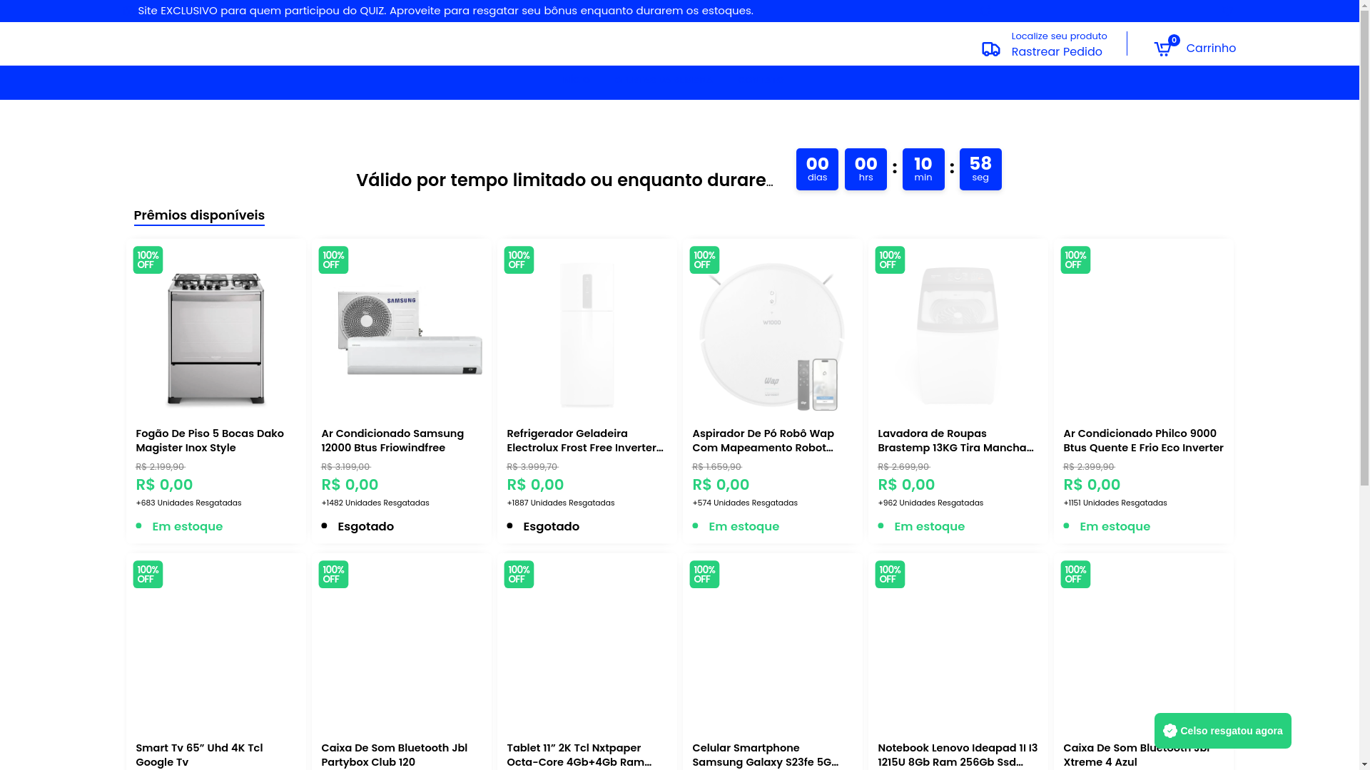 website screenshot of https://lojanovae.site/