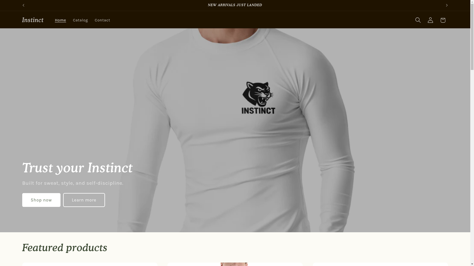 website screenshot of https://instincttrustyours.com/
