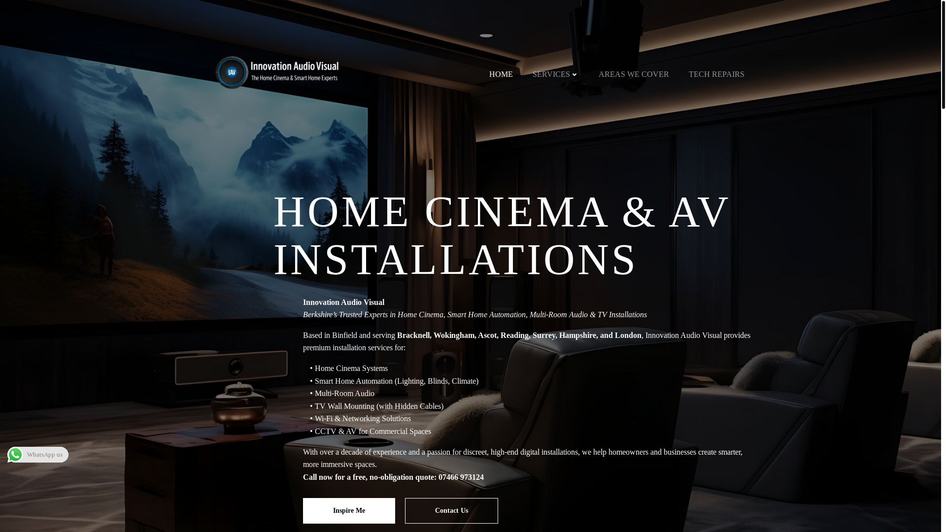 website screenshot of https://homecinemainstallationsberkshire.co.uk/