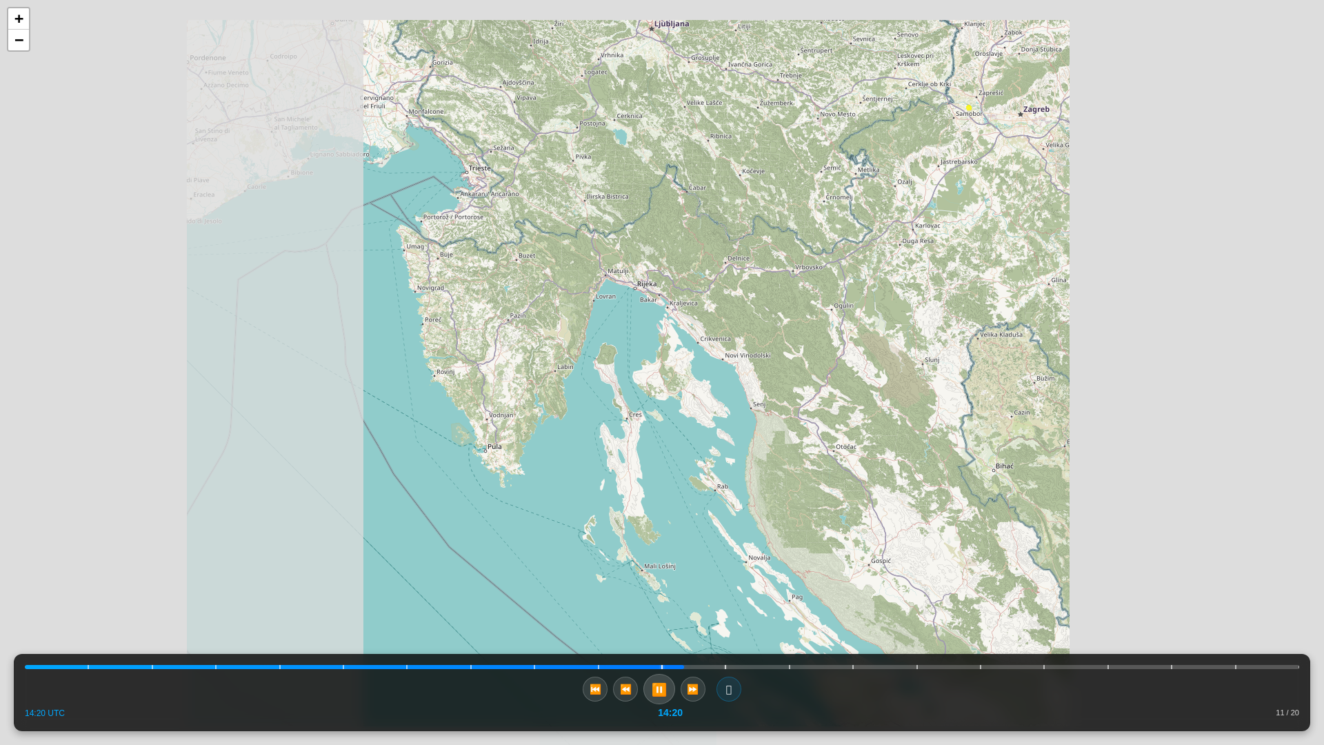 website screenshot of https://rain-radar-web-page.pages.dev/