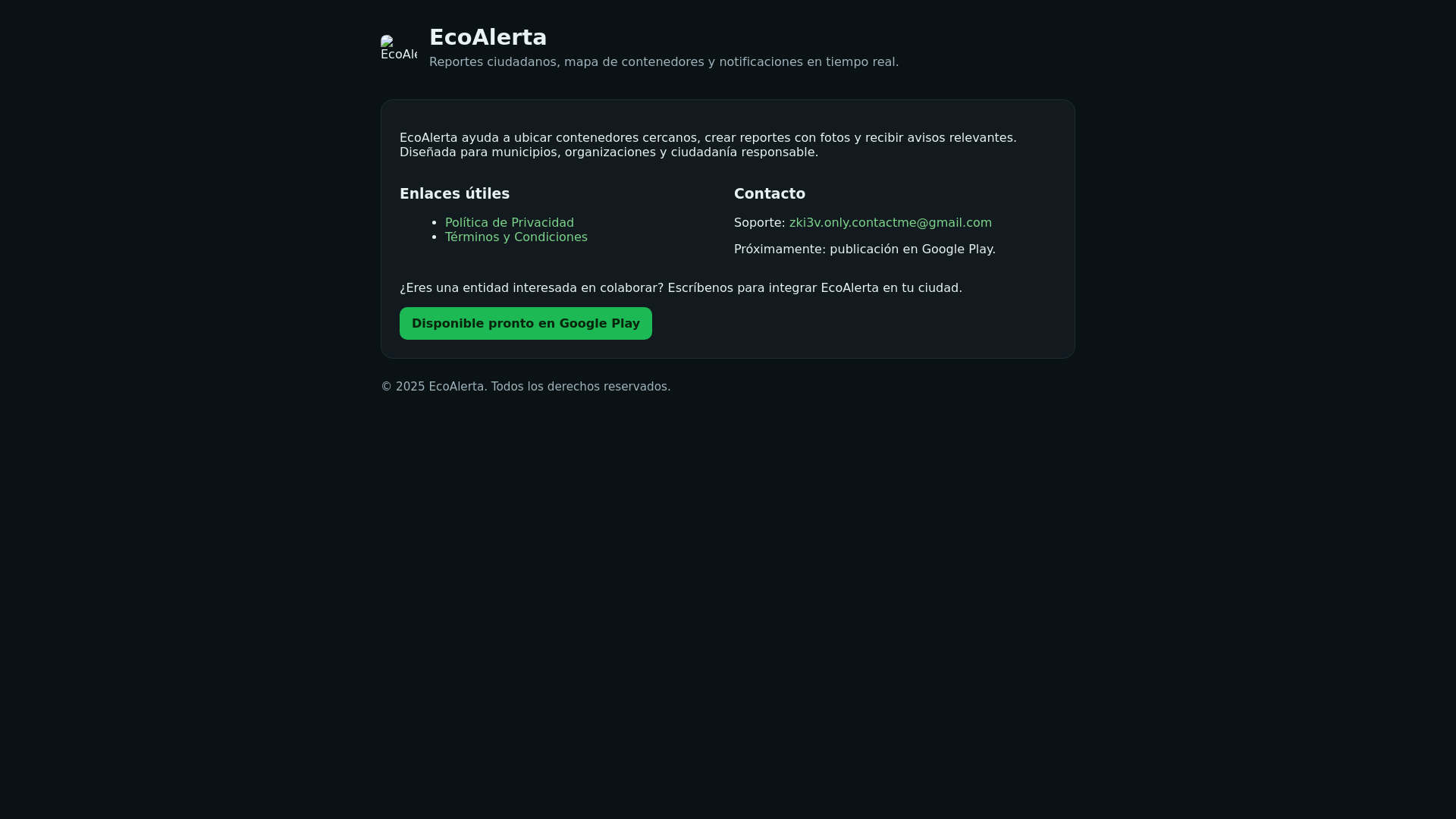 website screenshot of https://ecoalerta-site.pages.dev/