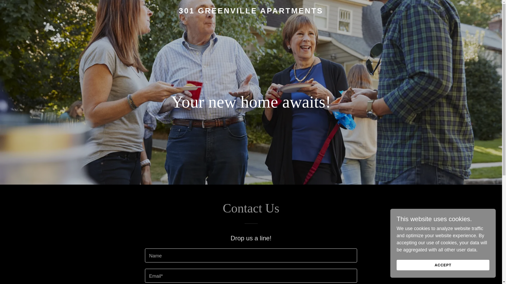 website screenshot of https://301greenvilleapts.com/