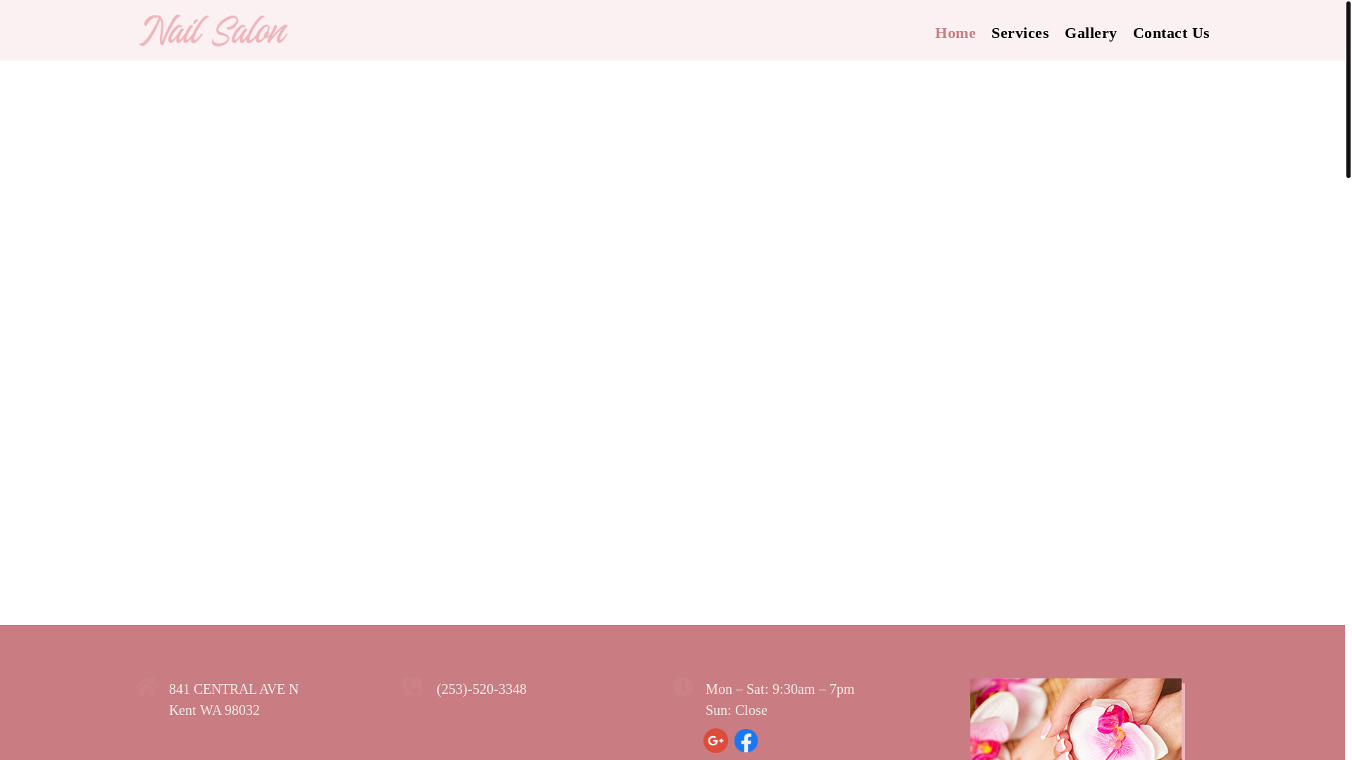 website screenshot of https://tnhnailspa.com/