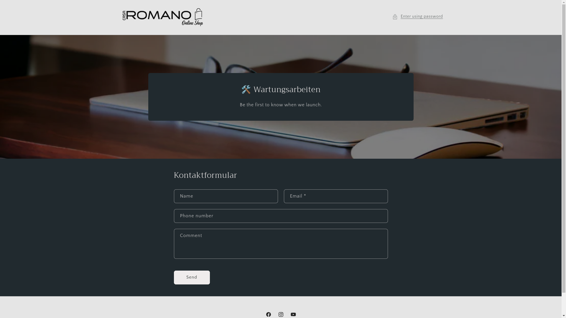 website screenshot of https://romano.swiss/