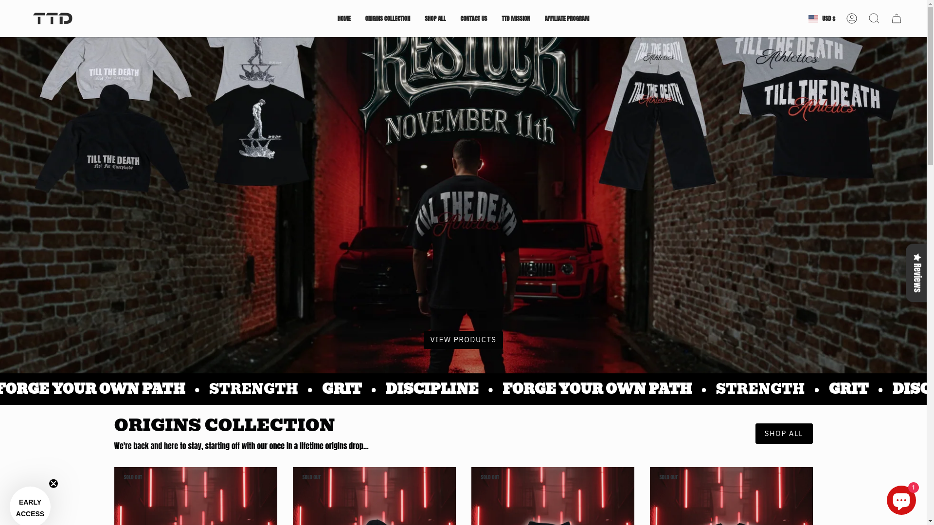 website screenshot of https://ttdathletics.net/