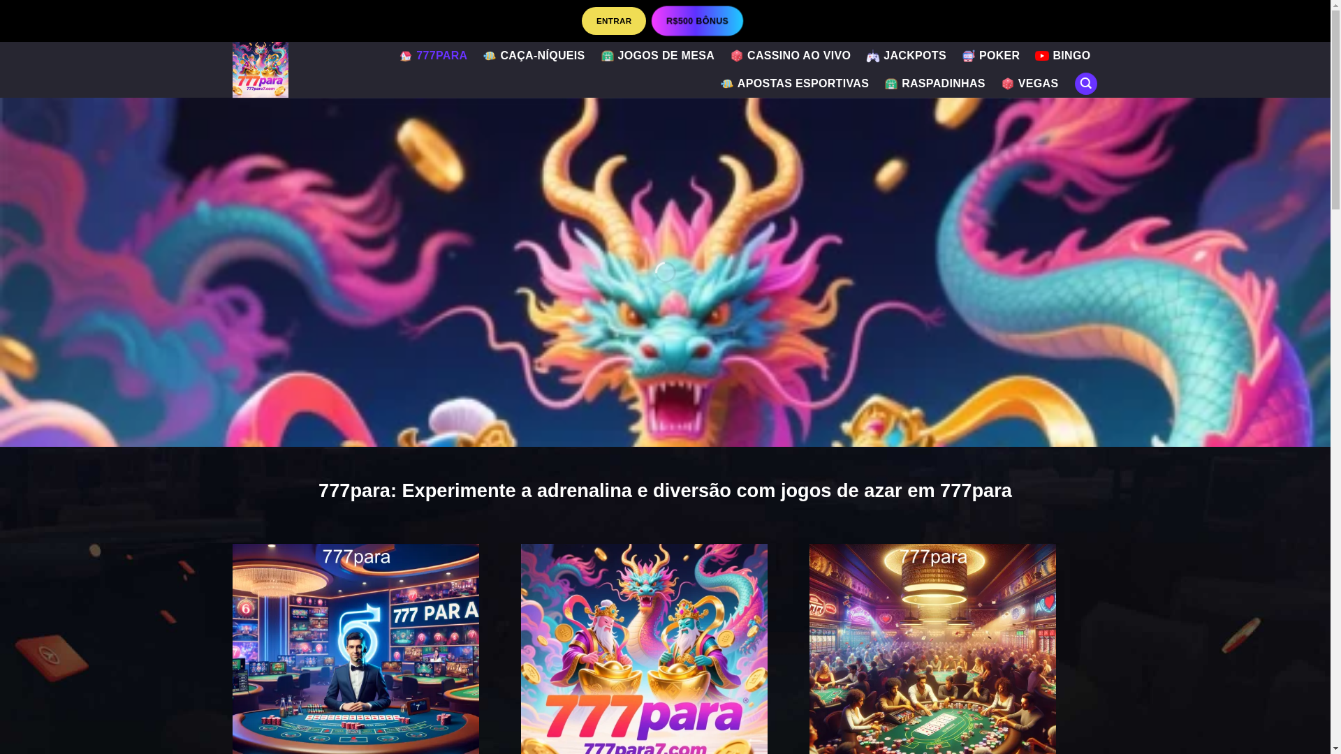 website screenshot of https://777para7.com/