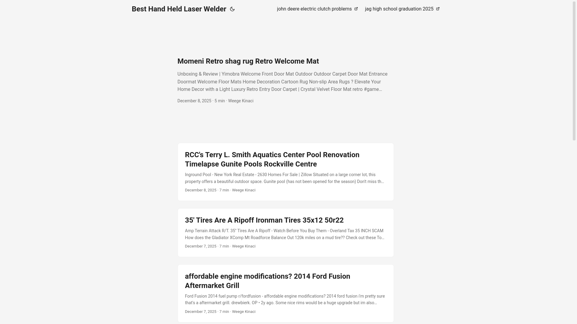 website screenshot of https://besthandheldlaserwelder.pages.dev/