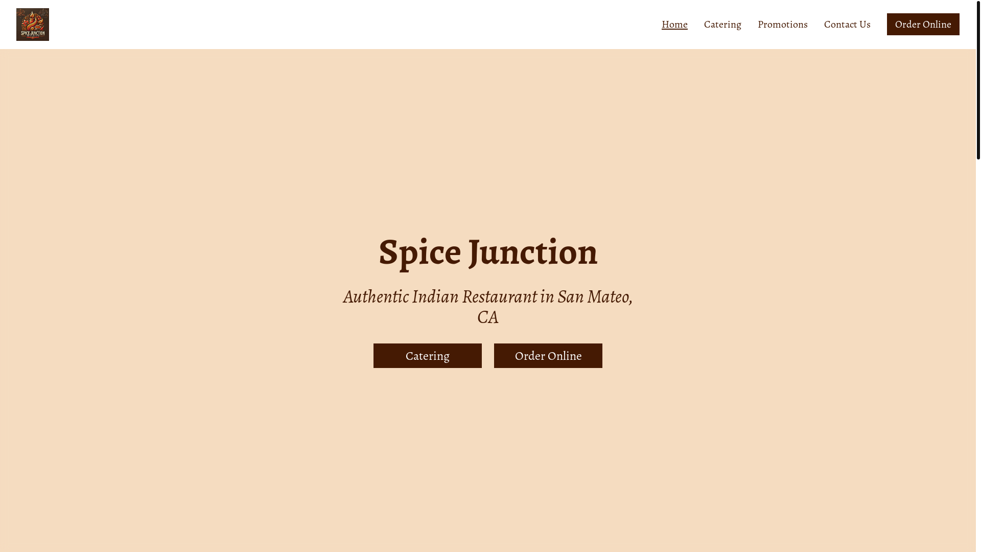 website screenshot of https://spice-junction-site.pages.dev/