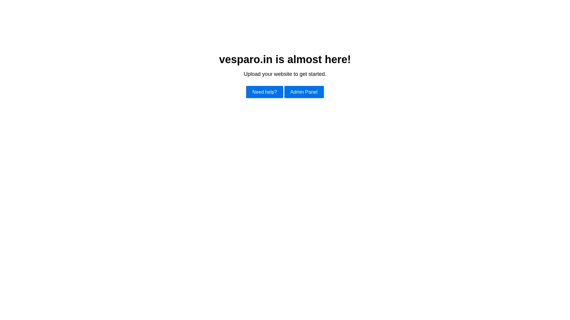 website screenshot of https://vesparo.in/