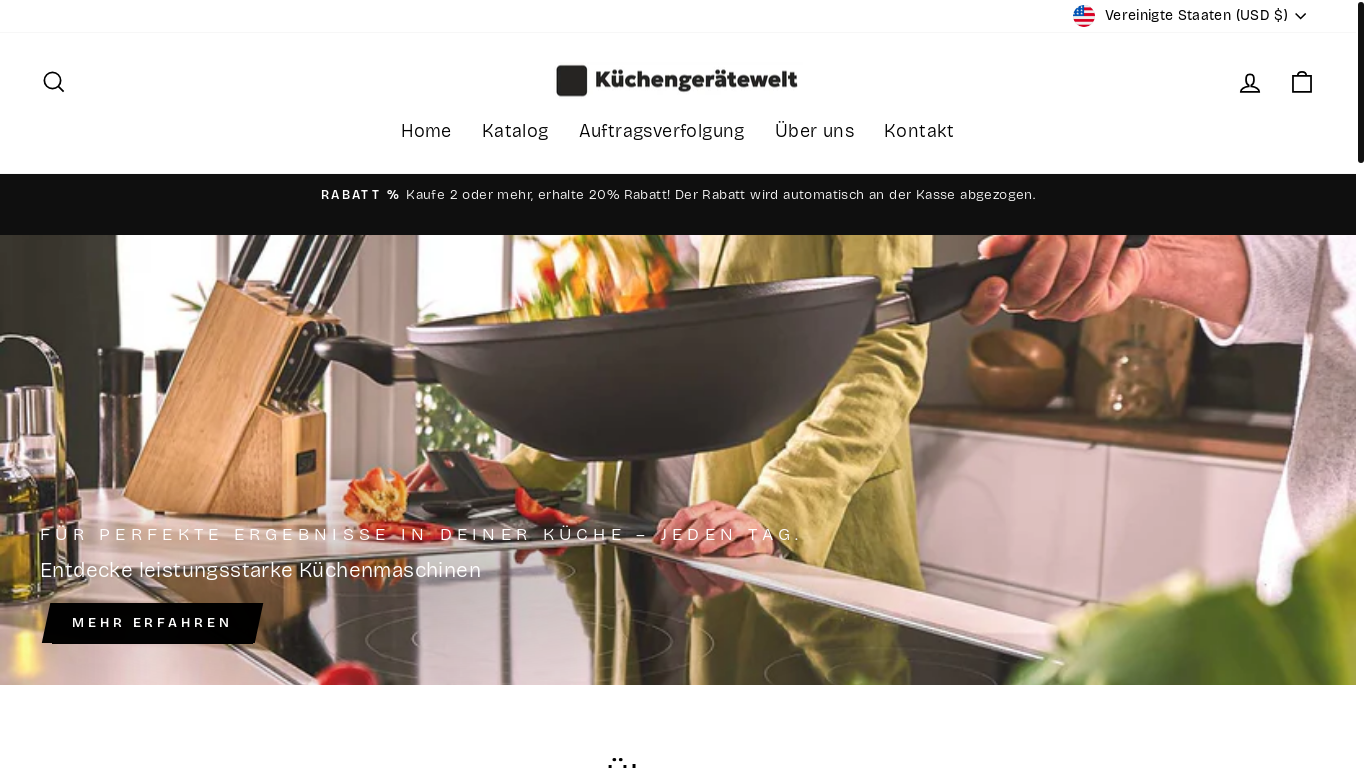 website screenshot of https://kuechenmaschineguru.de/