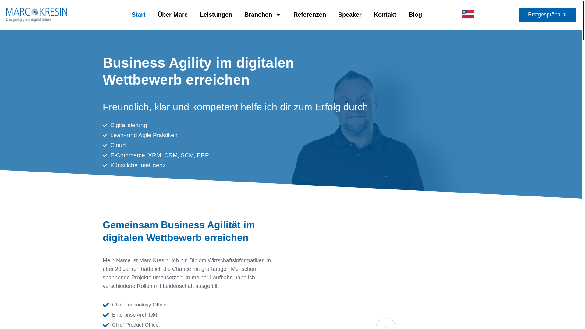 website screenshot of https://marc-kresin.com/
