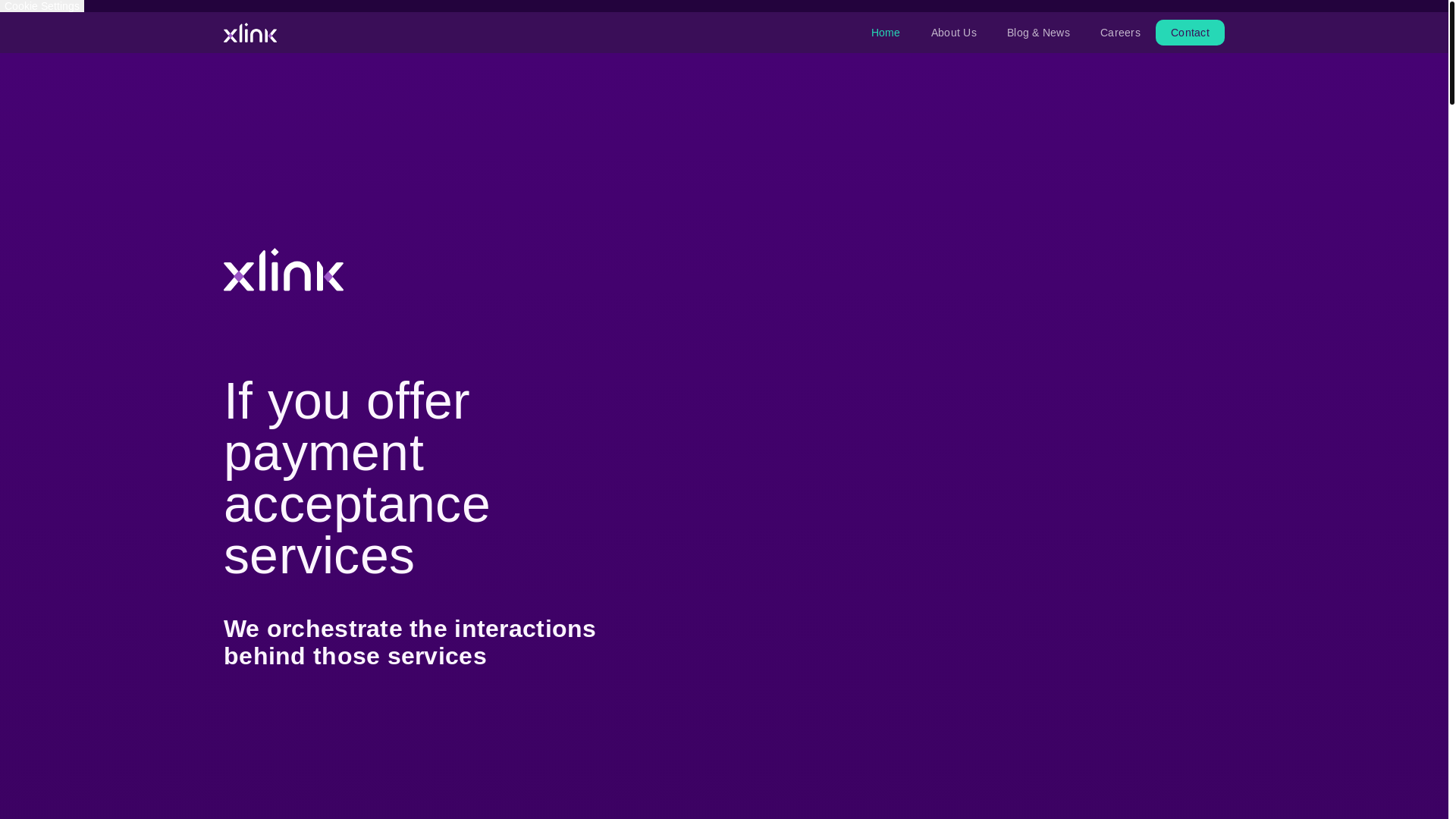 website screenshot of http://www.xlink.co.za/