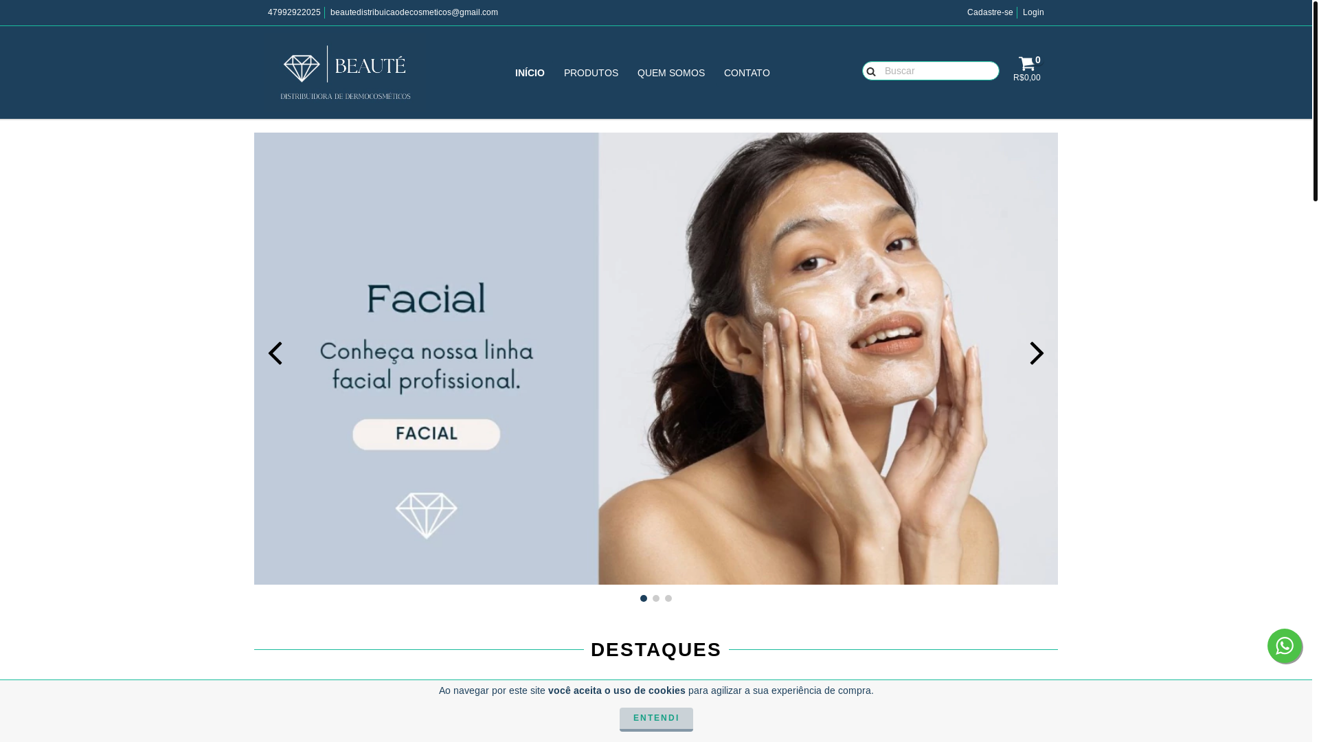 website screenshot of https://beautedermo.com.br/
