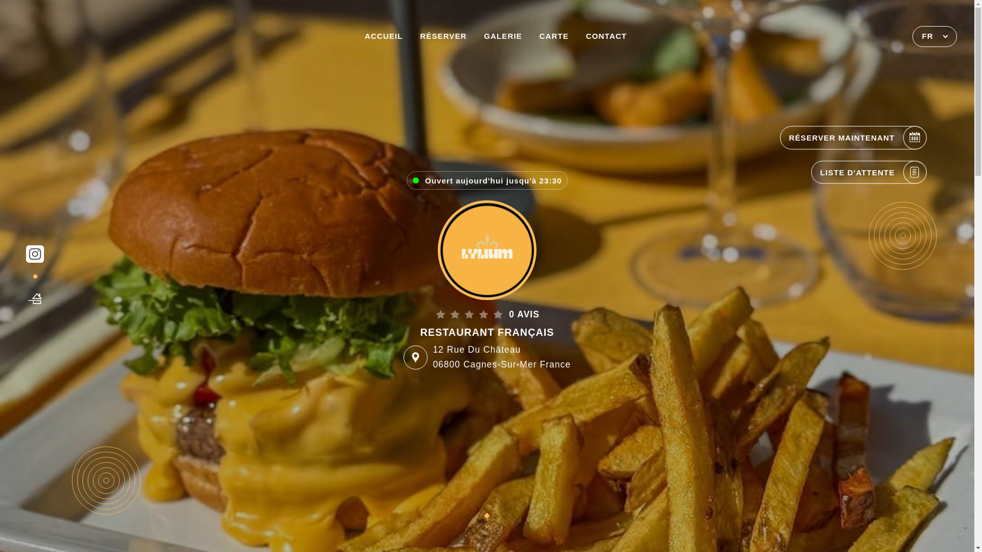 website screenshot of https://lylium-cagnes-sur-mer.fr/