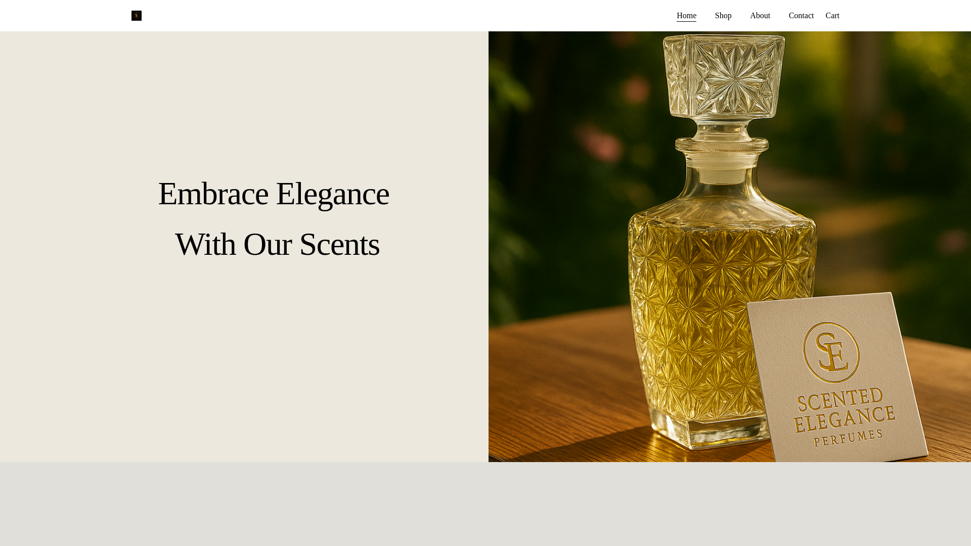 website screenshot of https://scentedelegance.ca/