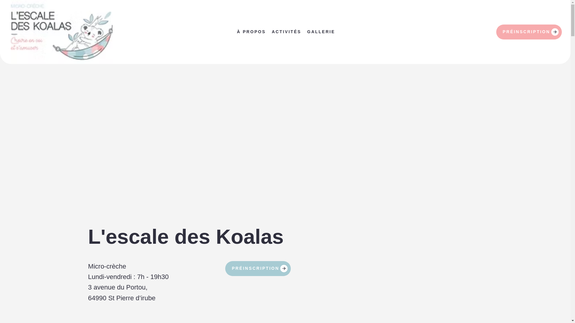 website screenshot of https://lescaledeskoalas.fr/