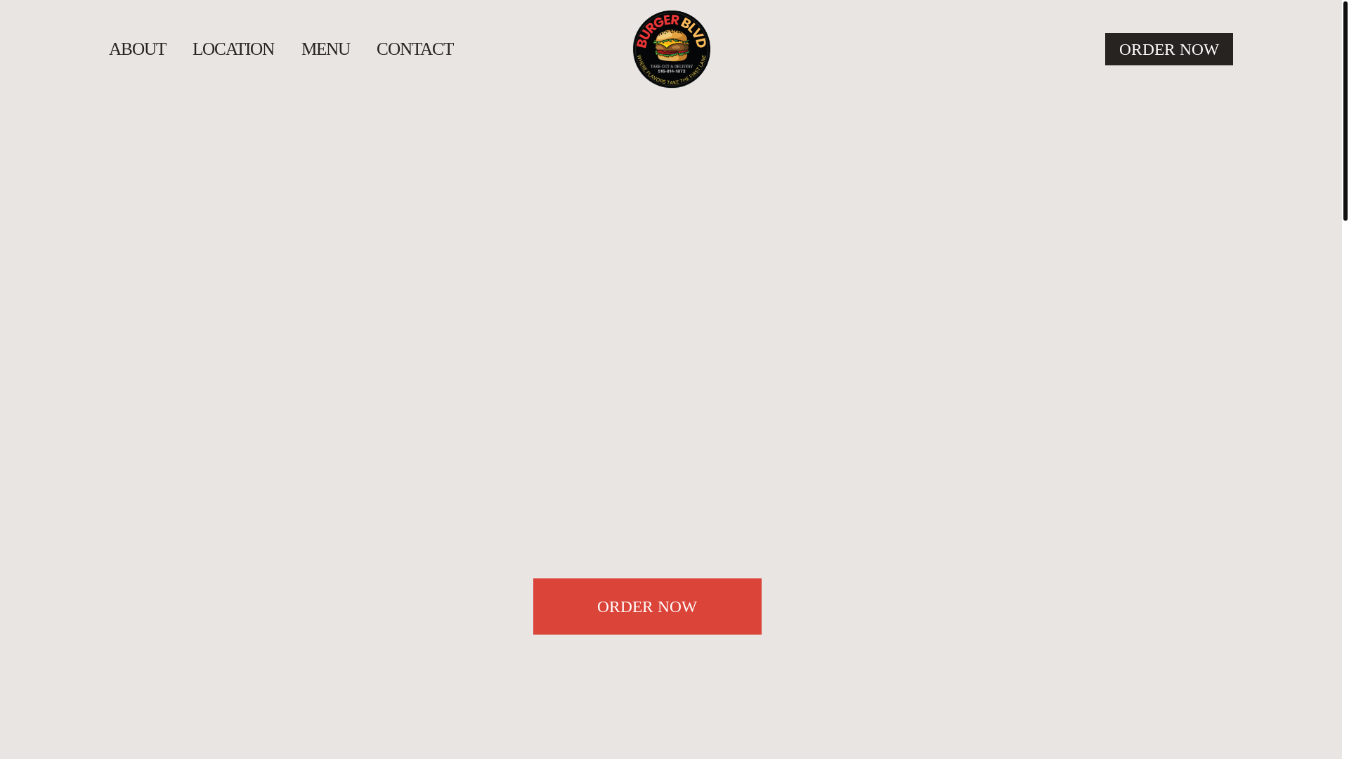 website screenshot of https://burgerblvdny.com/