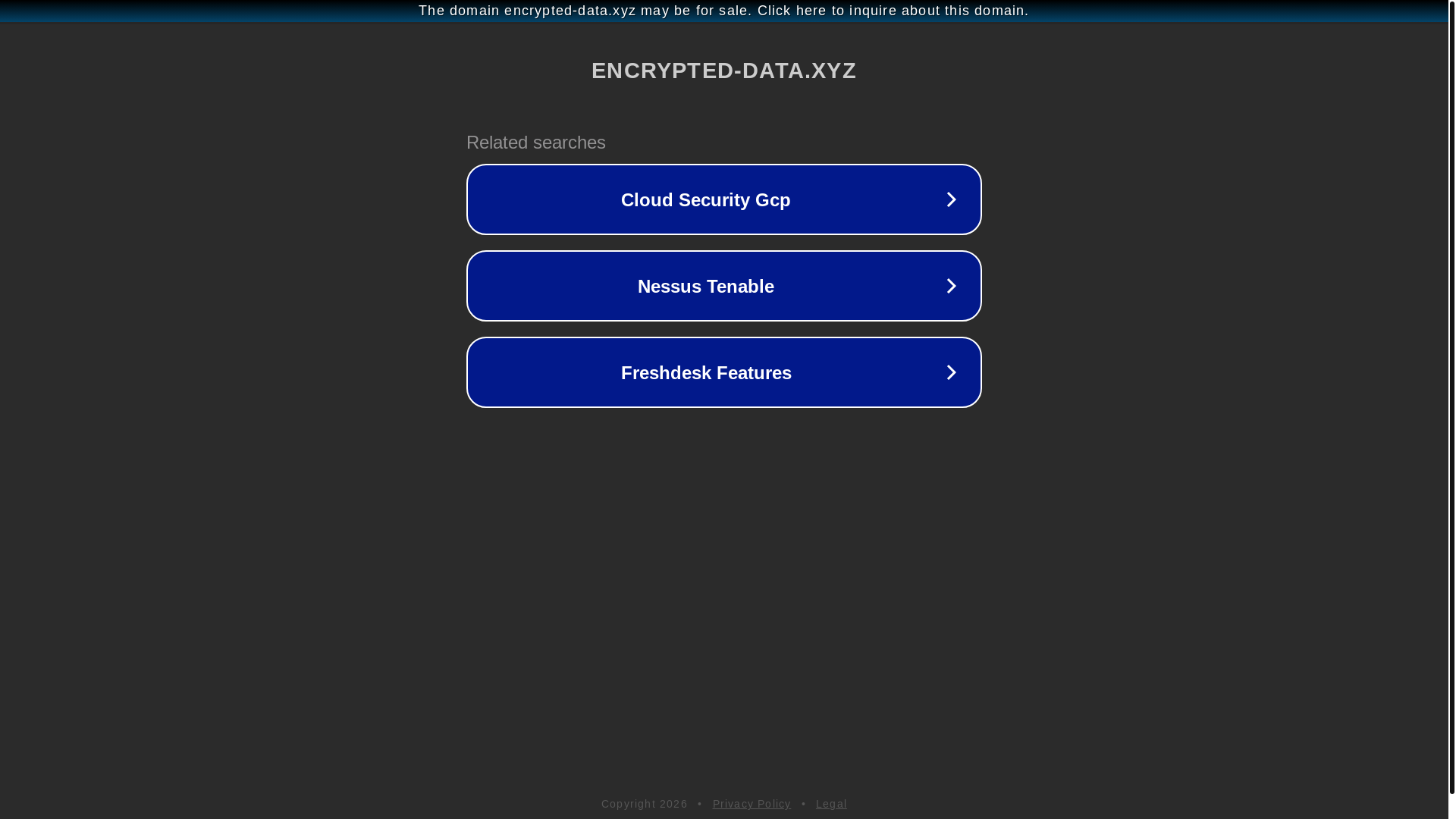 website screenshot of https://enCrypTEd-dATA.xyz