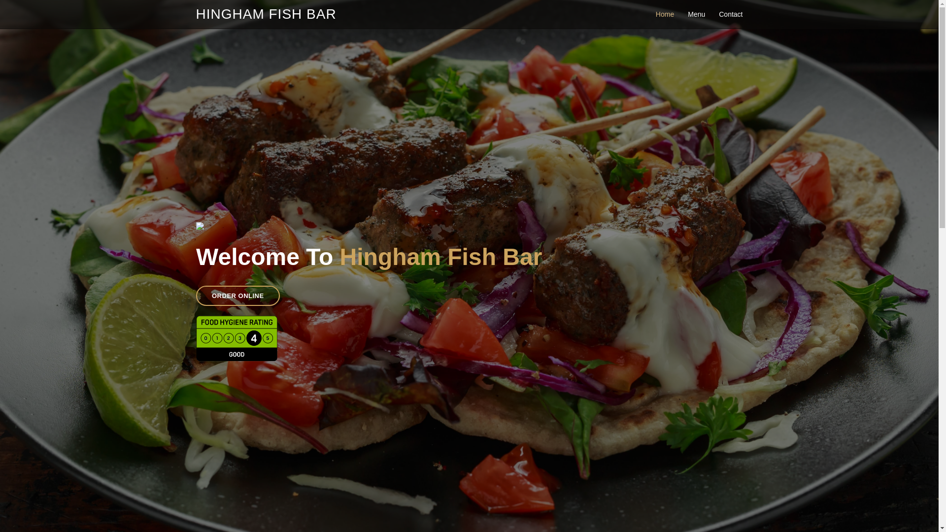 website screenshot of https://hinghamtakeaway.co.uk/