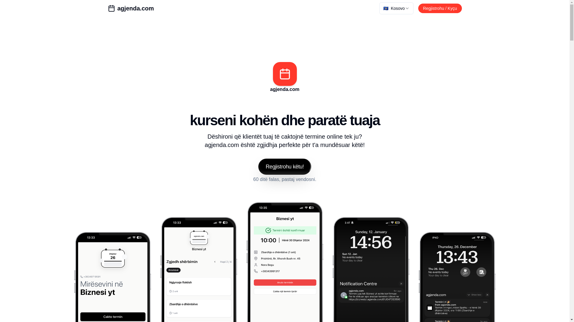 website screenshot of https://aagnda.com/