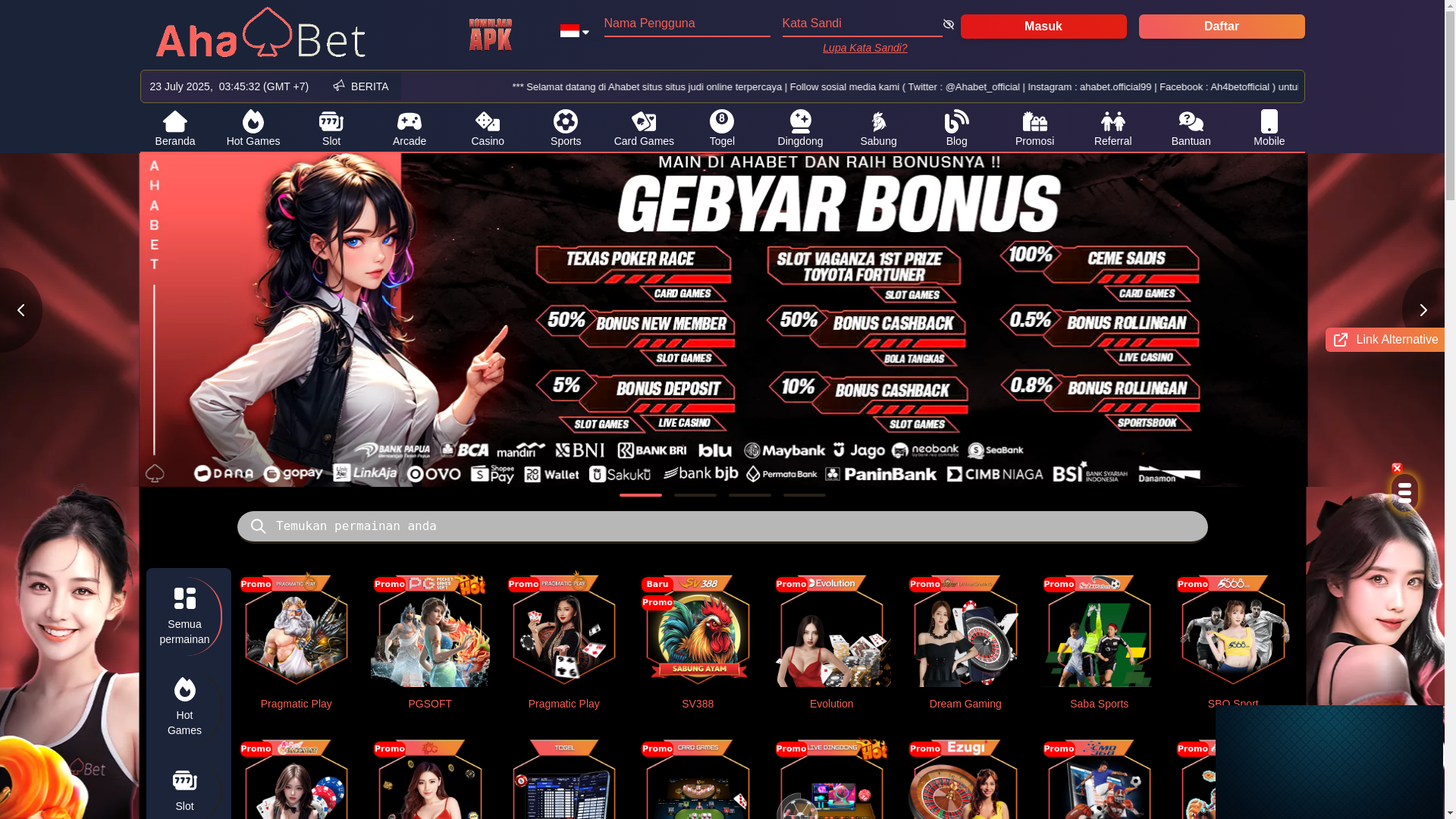 website screenshot of https://ahabaik.com/