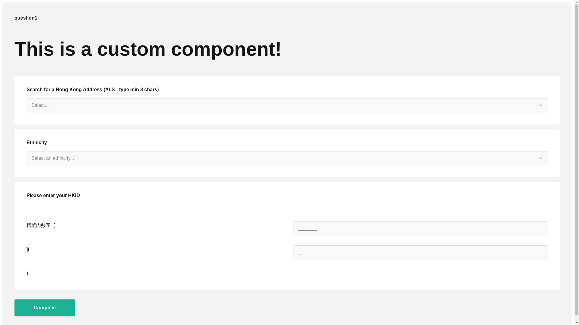 website screenshot of https://surveyjs-components.pages.dev/