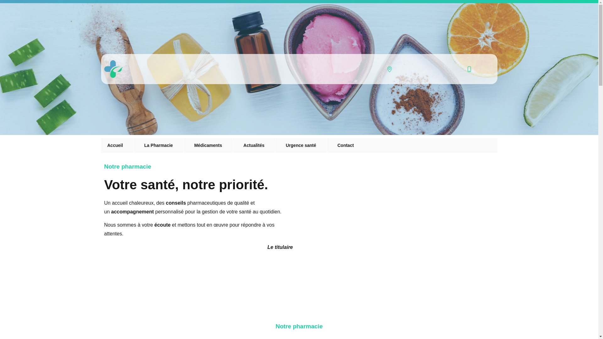 website screenshot of https://pharmacie-verberie.fr/