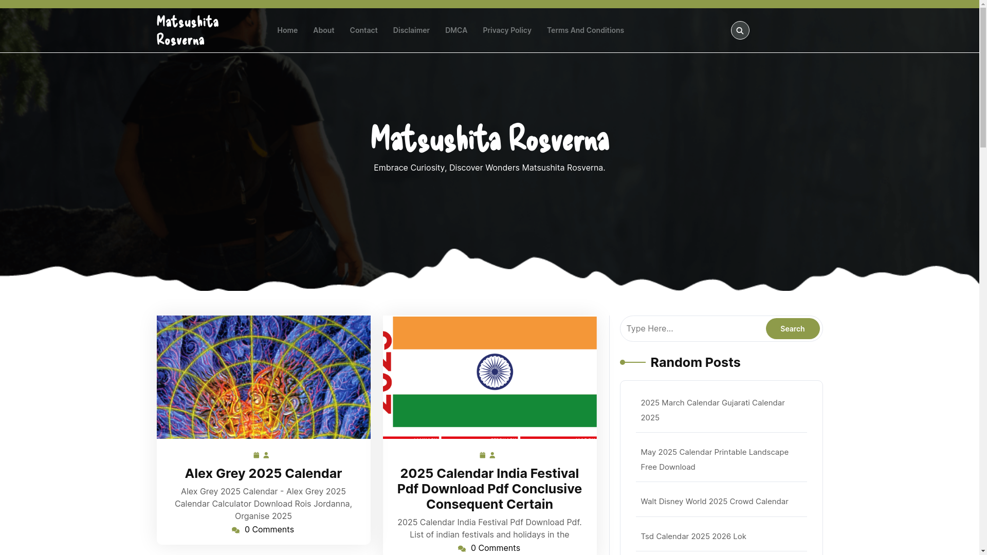 website screenshot of https://matsushitarosverna.pages.dev/