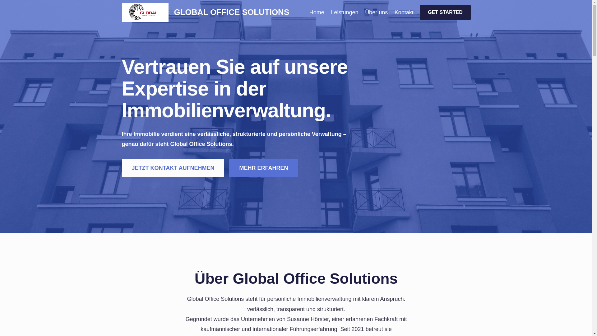 website screenshot of https://global-office-solutions.de/