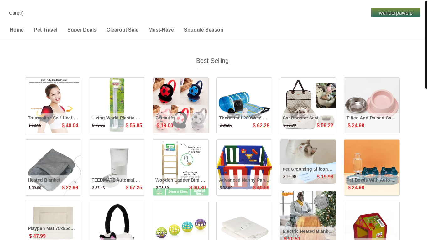 website screenshot of https://snoutj.shop/