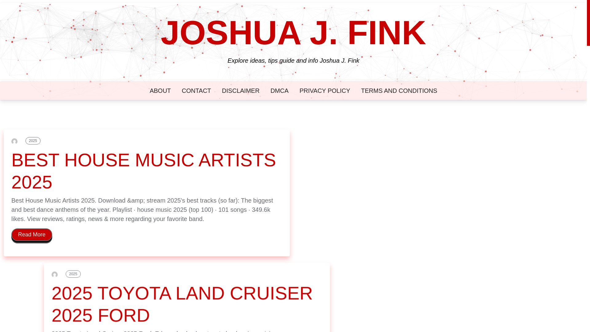 website screenshot of https://joshuajfink.pages.dev/