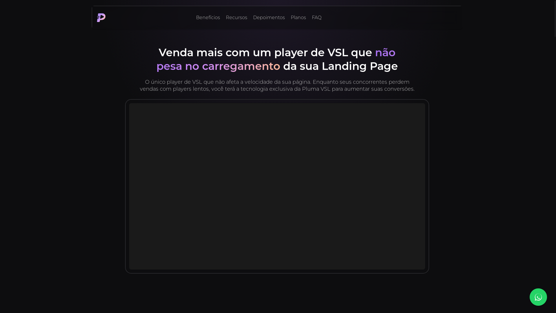 website screenshot of https://landing-page-pluma-vsl.pages.dev/