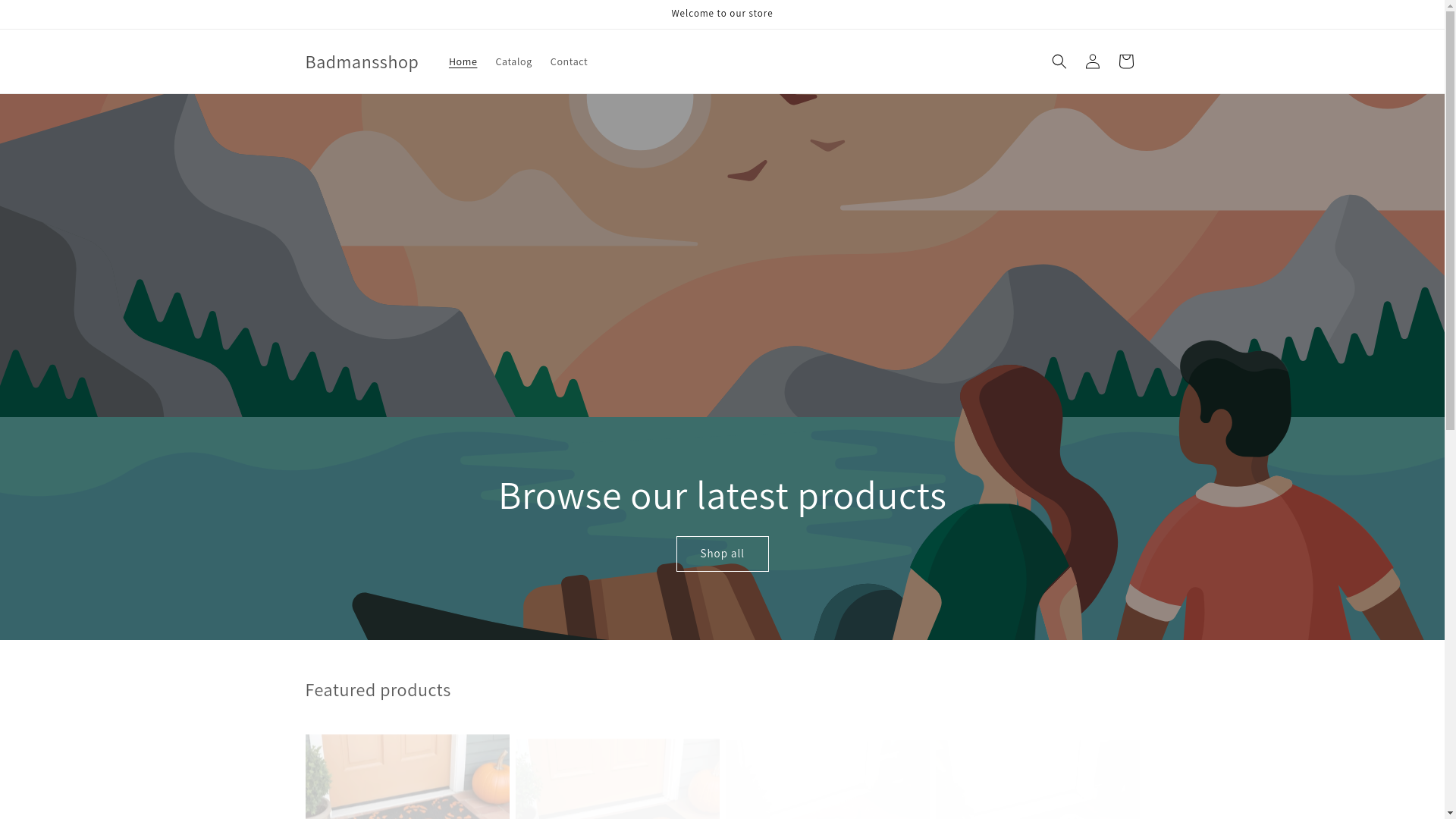 website screenshot of https://badmansshop.com/