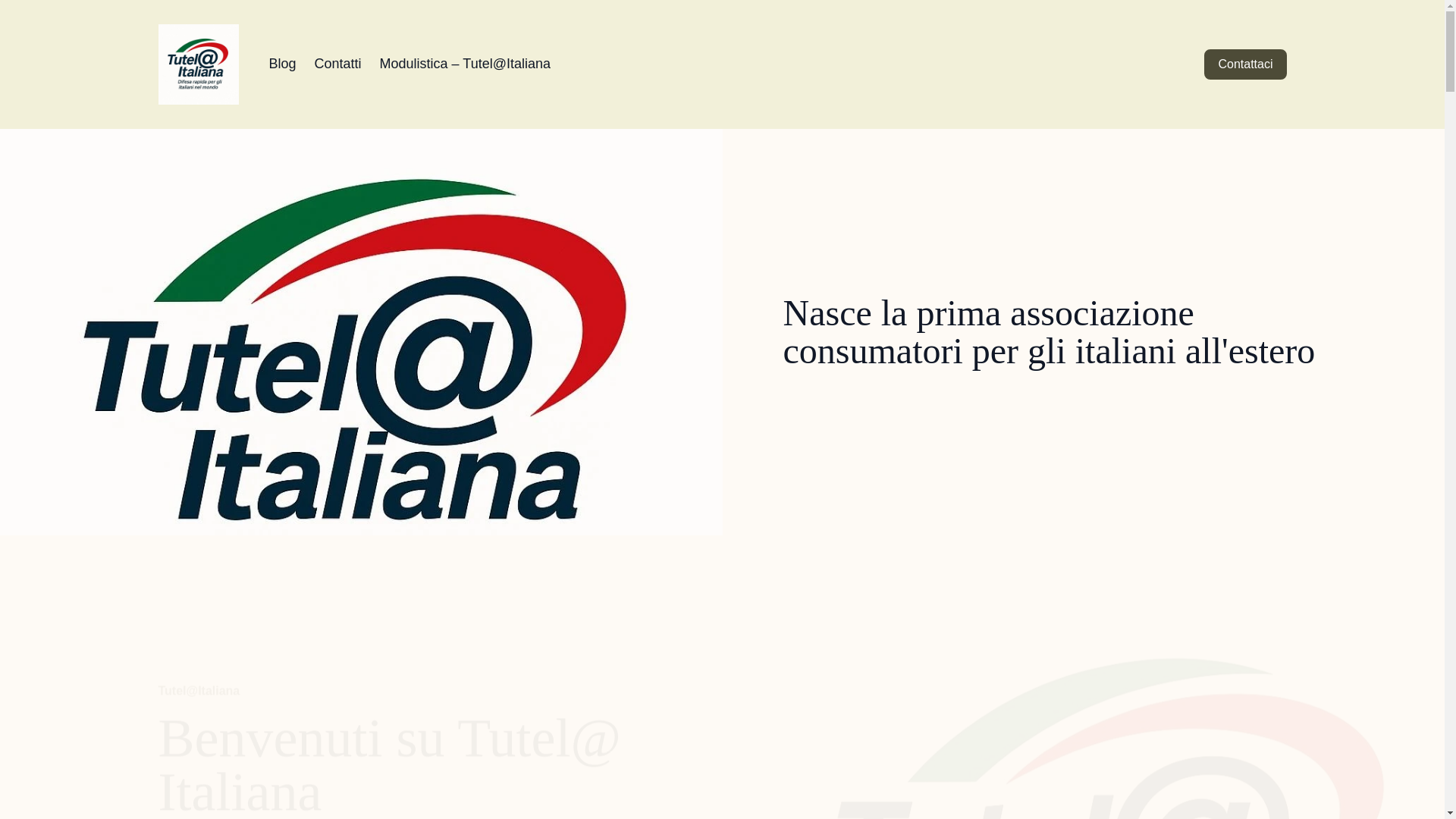 website screenshot of https://tutelaitaliana.com/