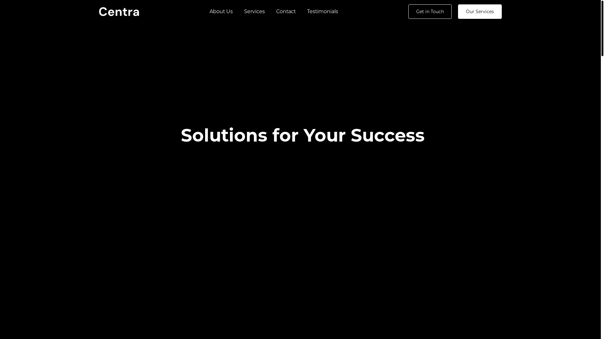 website screenshot of https://centrafino.world/