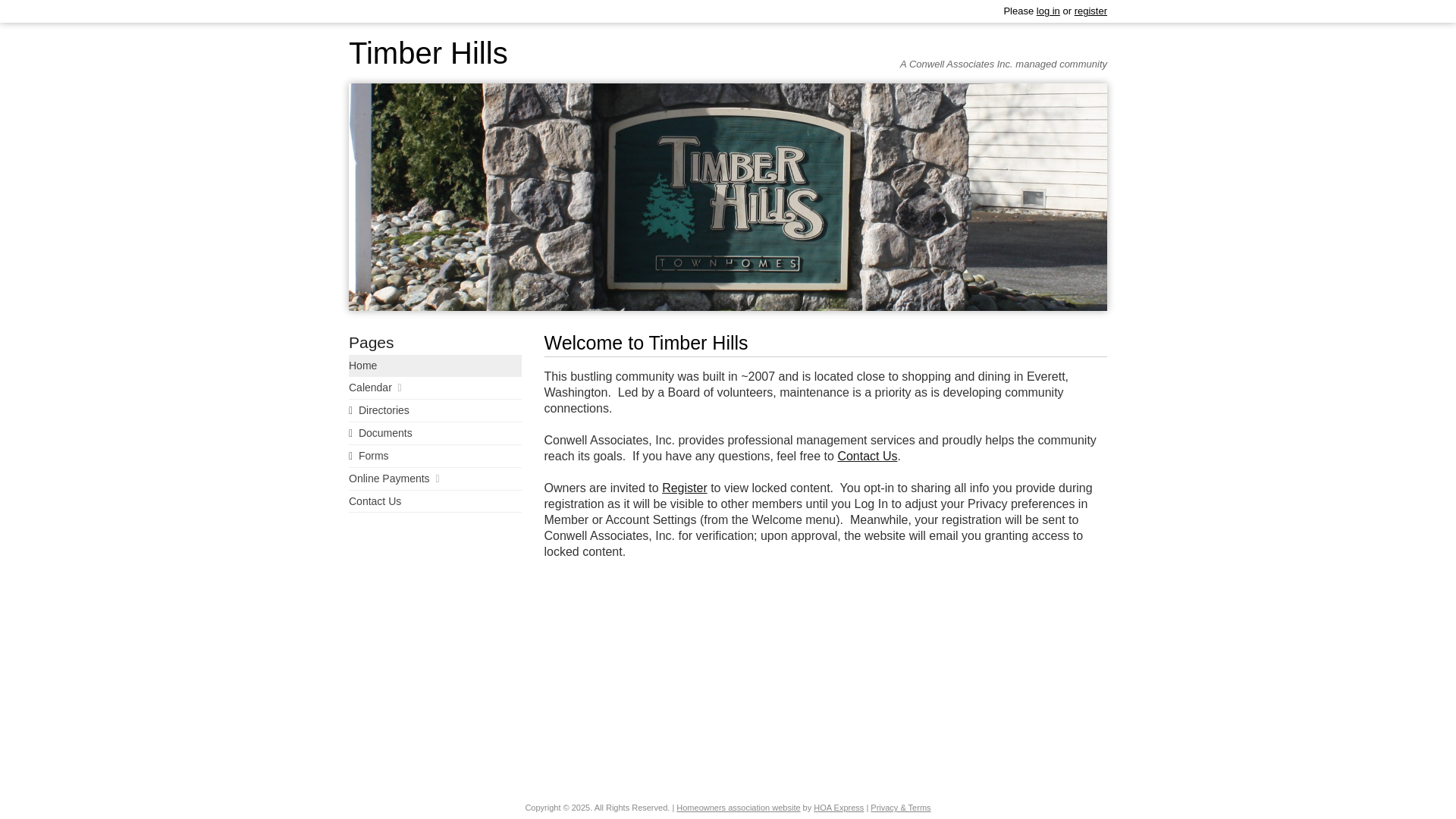 website screenshot of https://timberhillseverett.com/