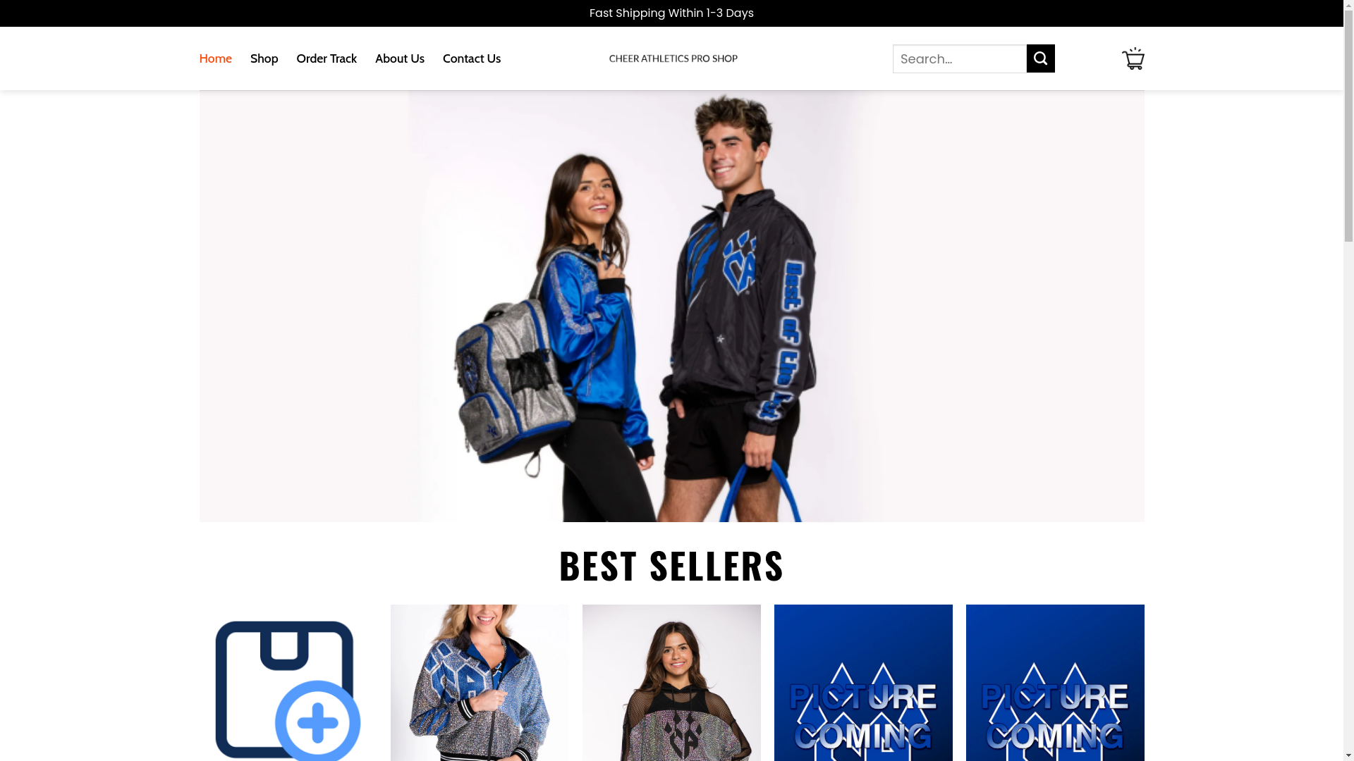 website screenshot of https://mycheerathleticsproshop.shop/