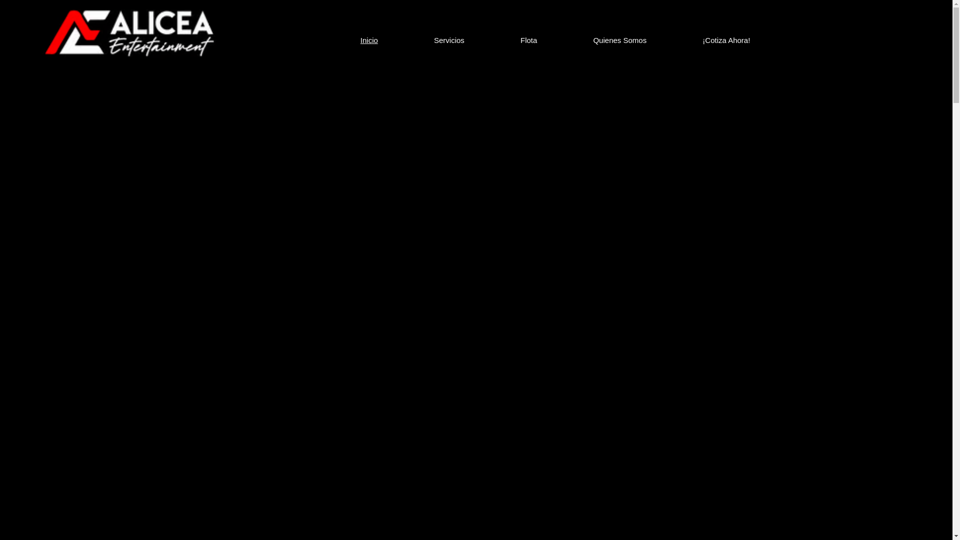 website screenshot of https://aliceaentertainment.com/