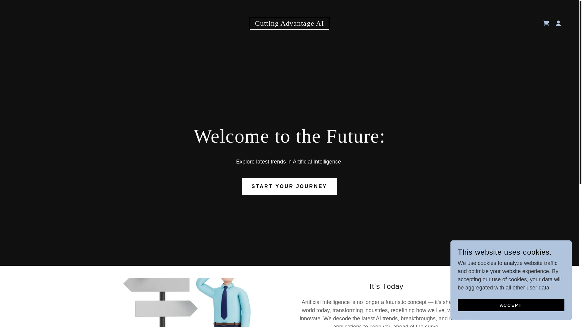 website screenshot of https://cuttingadvantageai.com/