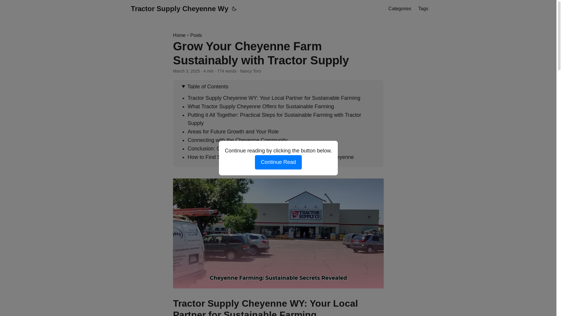 website screenshot of https://tractor-supply-cheyenne-wy.pages.dev/