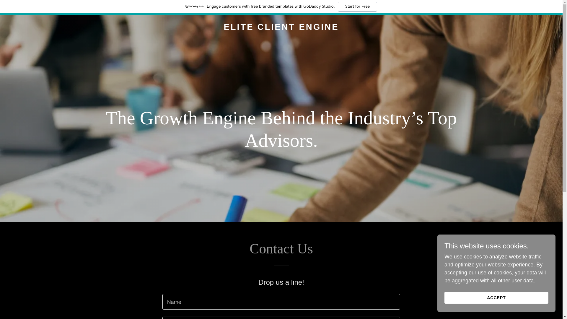 website screenshot of https://eliteclientengine.com/