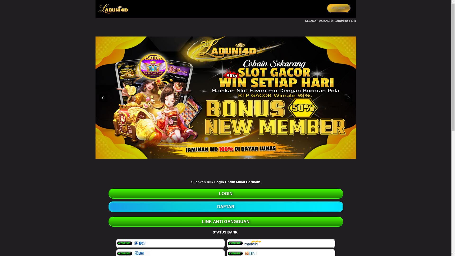 website screenshot of https://laduni4d-3wl.pages.dev/